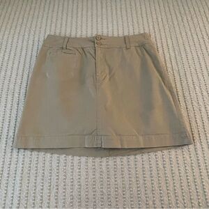 St John’s Bay Tan Stretch Skort - Skirt w/ Shorts - Size: 14 - School - Teacher